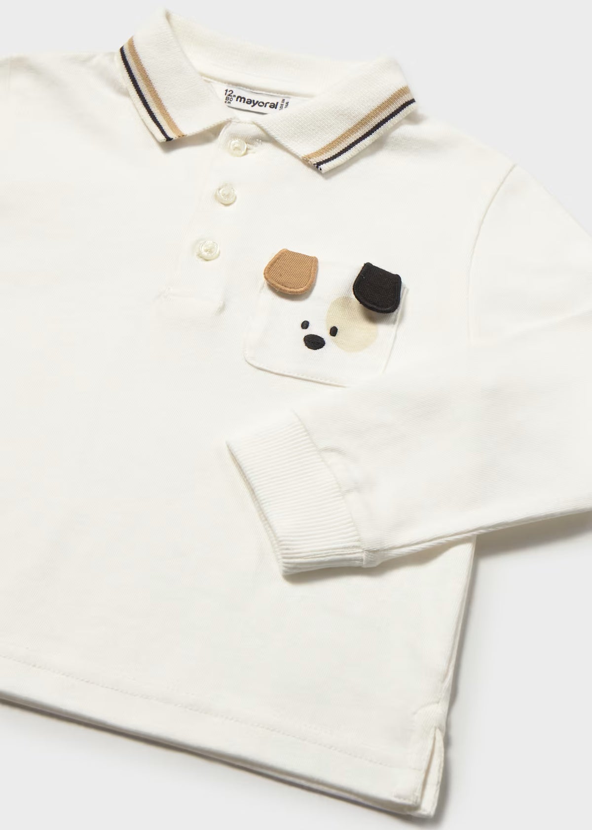 Long Sleeve Puppy Pocket Polo