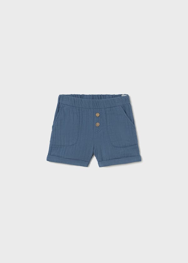 Mayoral Usa Inc Mayoral Bambula Cuffed Shorts in Blue - Little Miss Muffin Children & Home