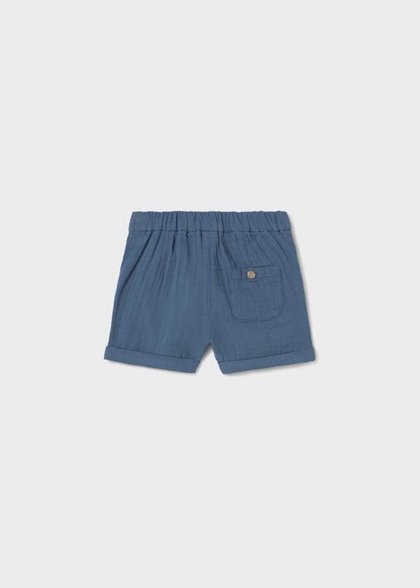 Mayoral Usa Inc Mayoral Bambula Cuffed Shorts in Blue - Little Miss Muffin Children & Home