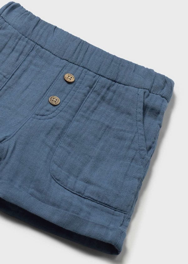 Mayoral Usa Inc Mayoral Bambula Cuffed Shorts in Blue - Little Miss Muffin Children & Home
