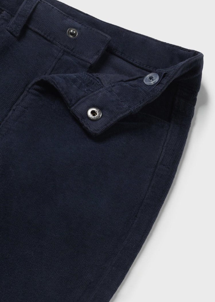 Mayoral Usa Inc Mayoral Slim Fit Corduroy Pants for Baby in Navy - Little Miss Muffin Children & Home