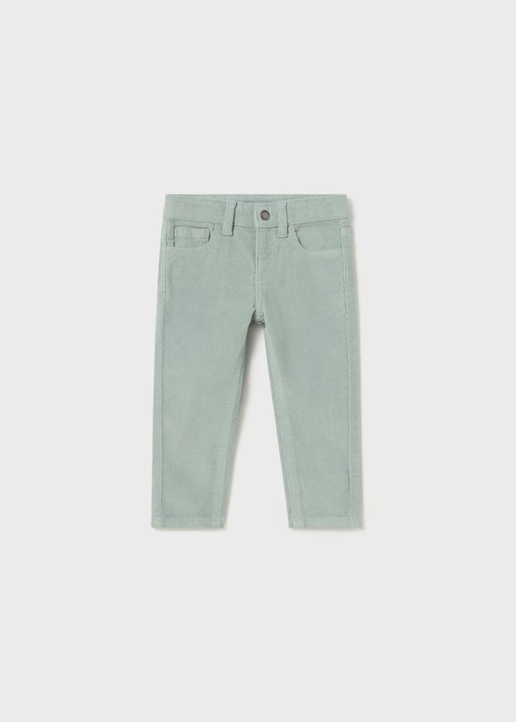 Mayoral Usa Inc Mayoral Slim Fit Corduroy Pants for Baby in Opal - Little Miss Muffin Children & Home