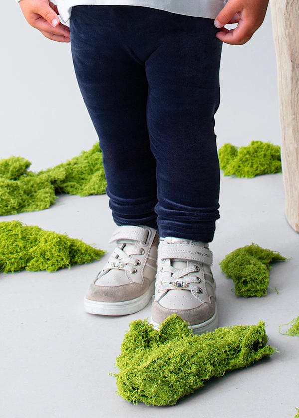 Mayoral Usa Inc Velvet Leggings in Navy for Baby - Little Miss Muffin Children & Home