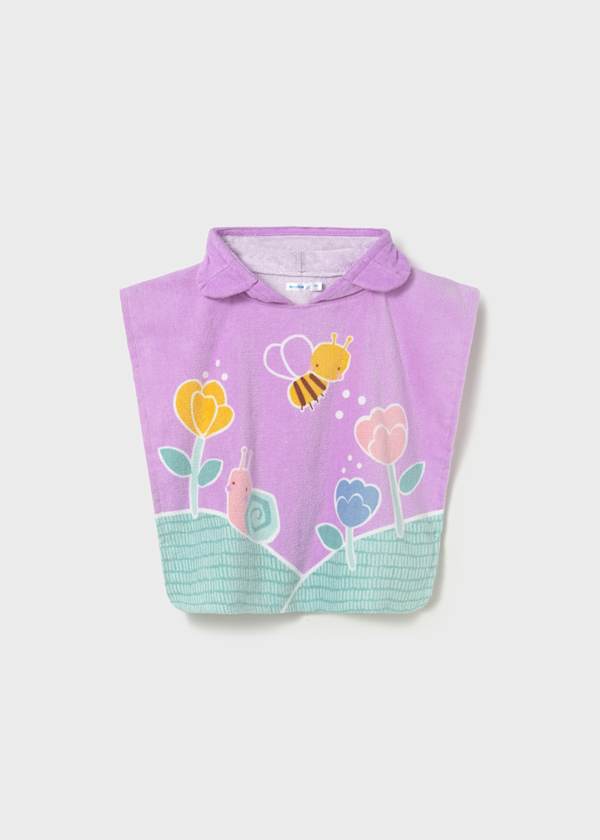 Hooded Beach Towel in Lilac