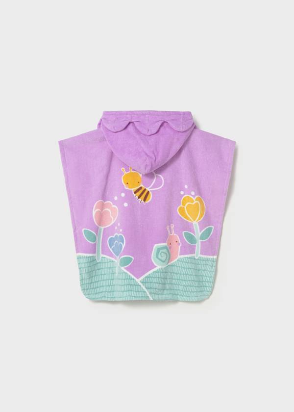 Hooded Beach Towel in Lilac