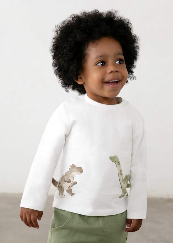 Long Sleeve Dinosaur T-Shirt