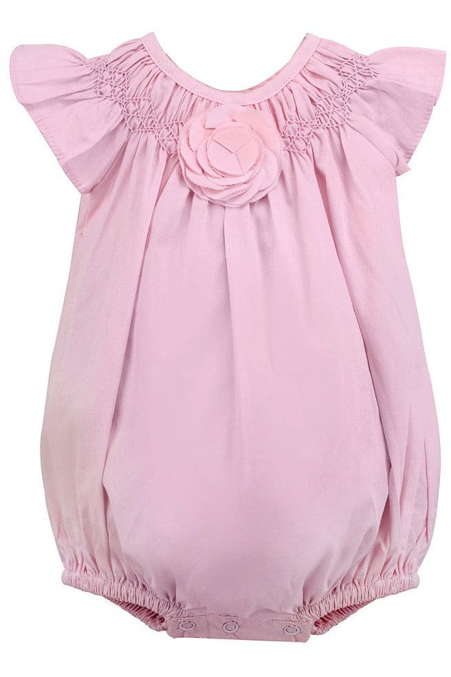 Girl Flower Cut Out Bubble Romper