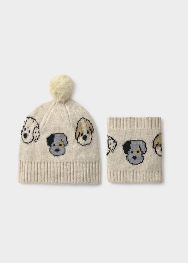 Puppy Hat & Scarf Set