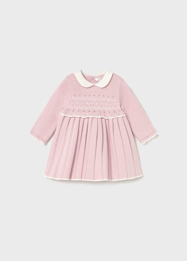 Mayoral Usa Inc Knit Long Sleeve Dress in Quartz Crystal - Little Miss Muffin Children & Home