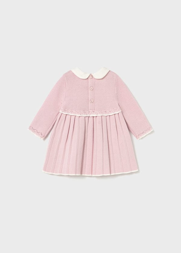 Knit Long Sleeve Dress in Quartz Crystal
