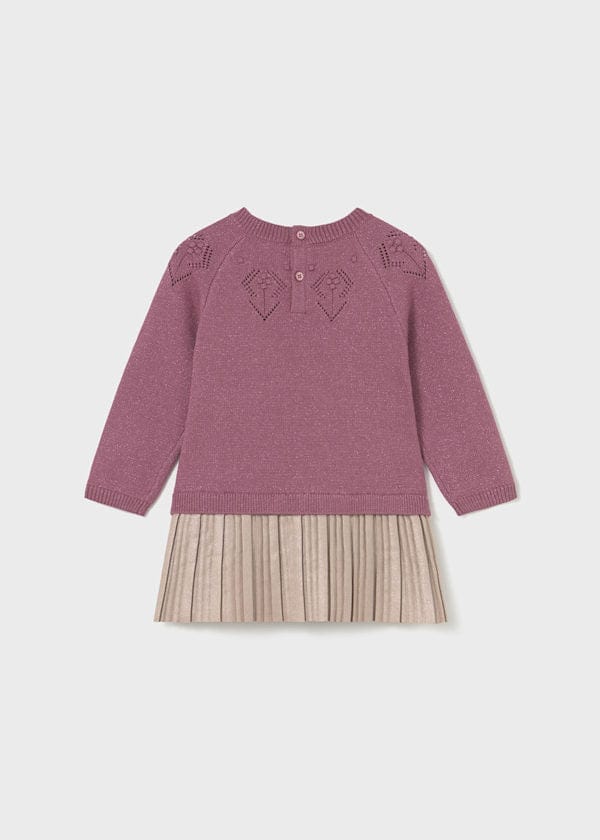 girls two piece sweater and pleated skirt set