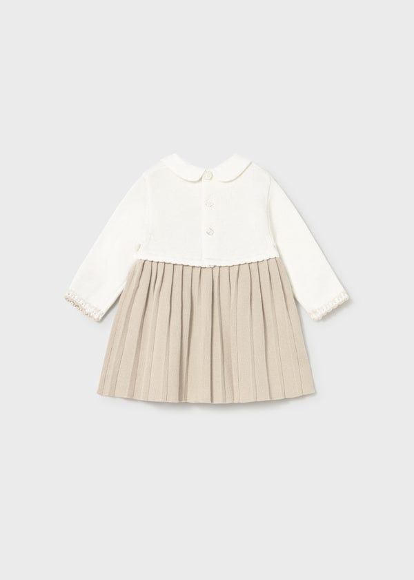 Mayoral Usa Inc Knit Long Sleeve Dress in Soy - Little Miss Muffin Children & Home