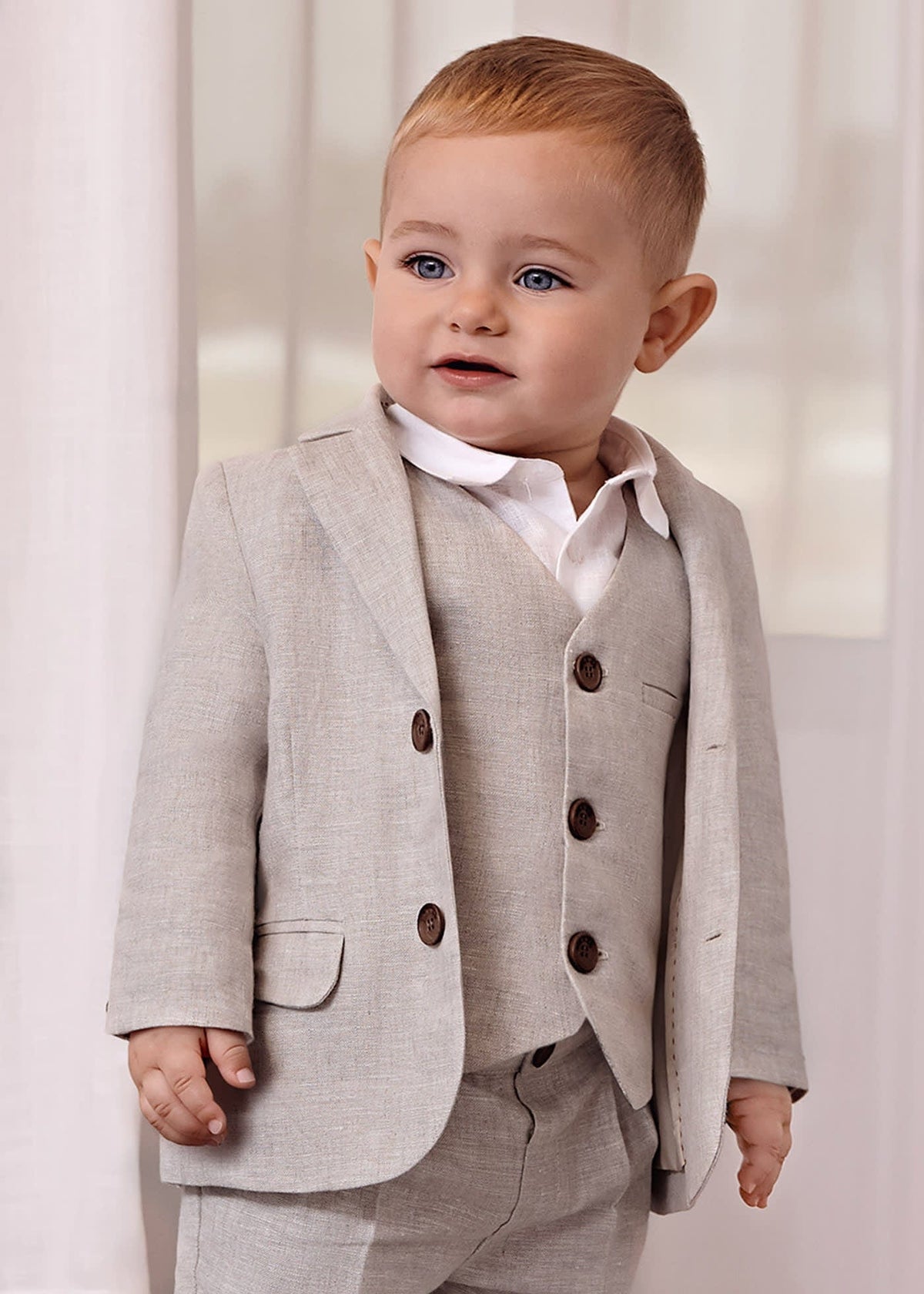 Abel & Lula Abel & Lula Linen Blazer - Little Miss Muffin Children & Home
