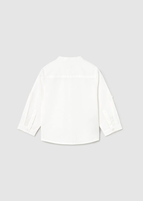 Mayoral Usa Inc Mayoral Long Sleeve Mandarin Collar Button Down Shirt - Little Miss Muffin Children & Home