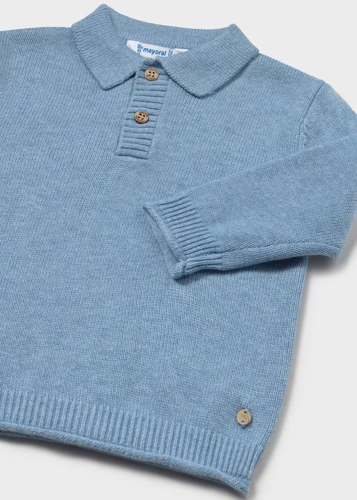 Polo Collar Knit Sweater, 2 Colors Available