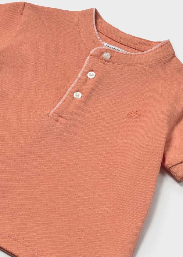 Mayoral Usa Inc Mayoral Short Sleeve Mandarin Collar Polo - Little Miss Muffin Children & Home