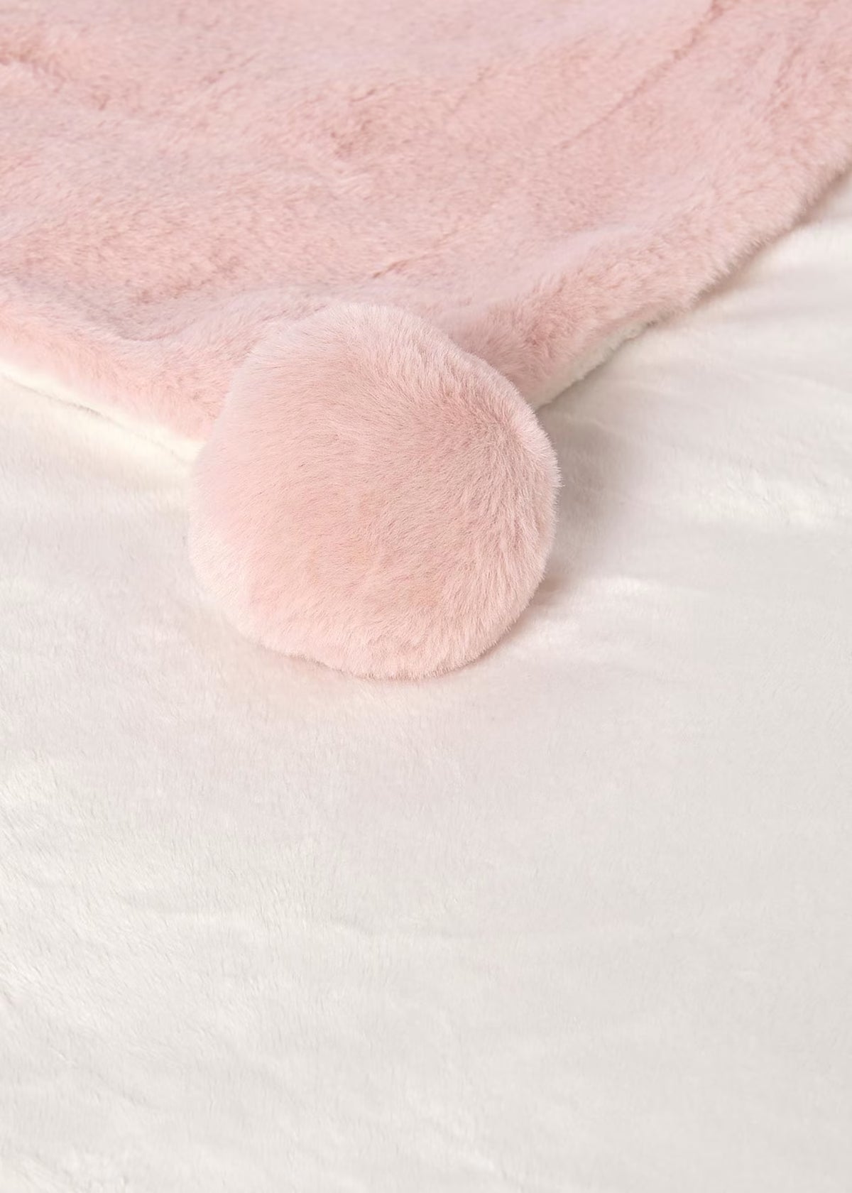 Faux Fur Pom-Pom Blanket, 4 Colors Available