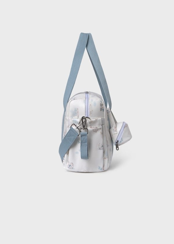 Mayoral Usa Inc Mayoral Printed Diaper Bag with Accessories in Polar Blue - Little Miss Muffin Children & Home