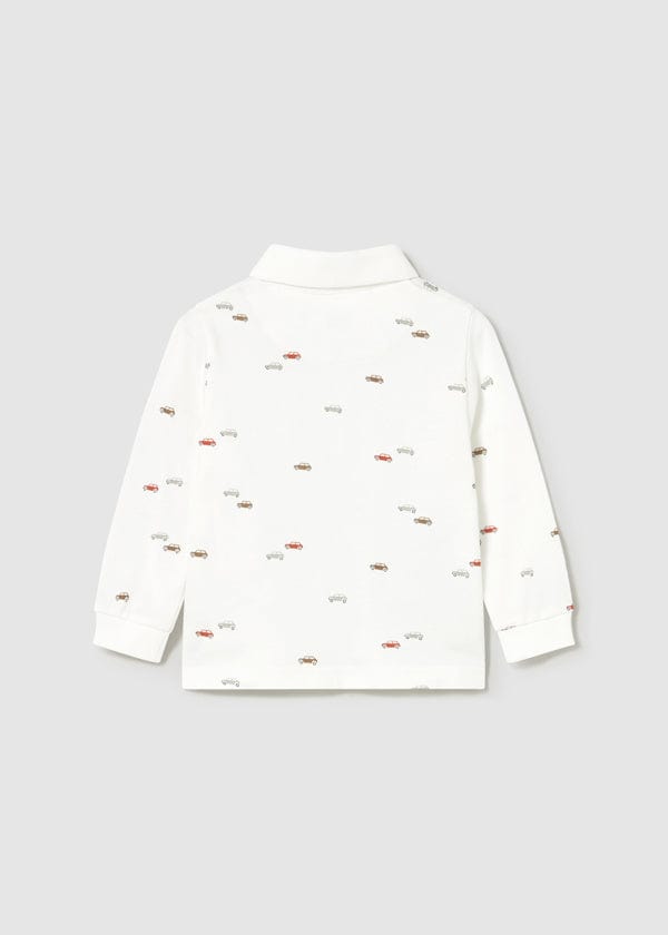 Mayoral Usa Inc Long Sleeve Printed Polo - Little Miss Muffin Children & Home