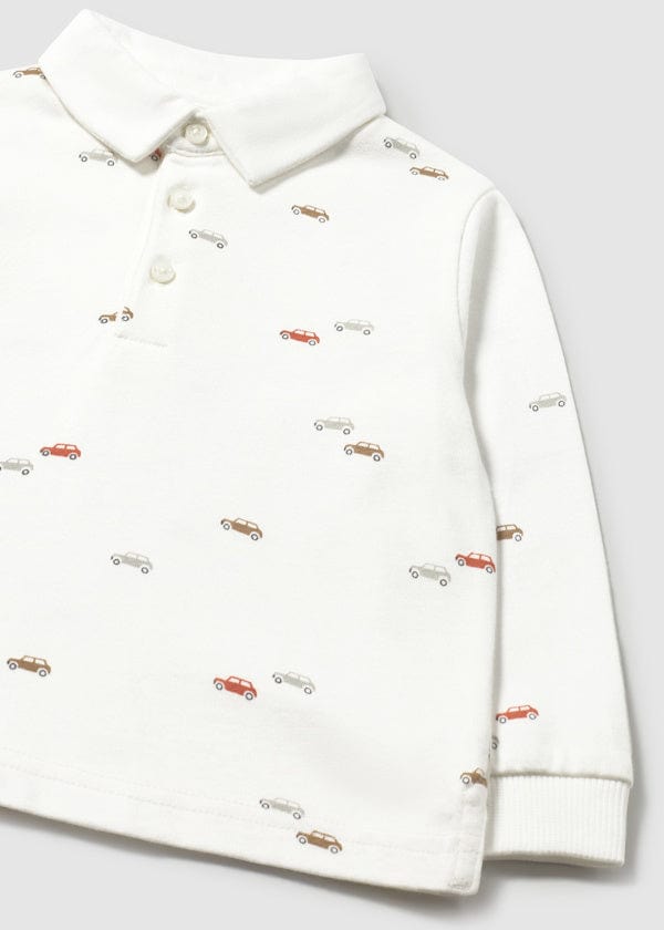 Mayoral Usa Inc Long Sleeve Printed Polo - Little Miss Muffin Children & Home