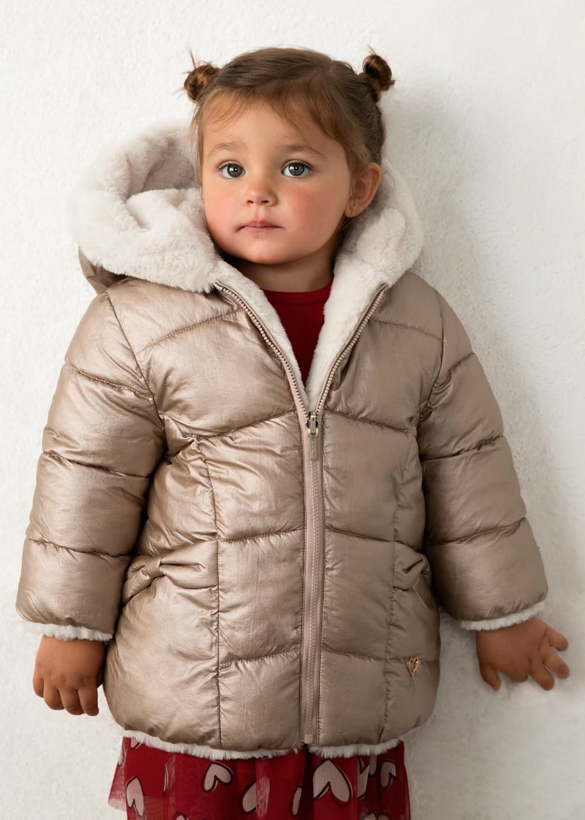 Reversible Faux Fur Puffer Jacket