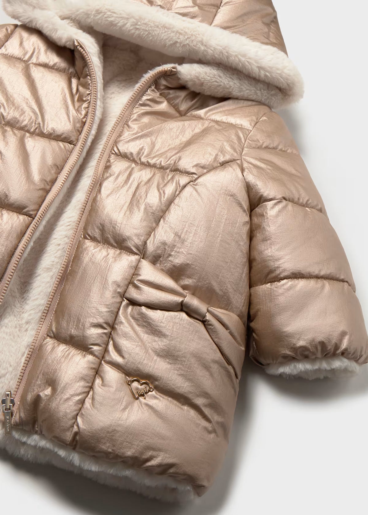 Reversible Faux Fur Puffer Jacket