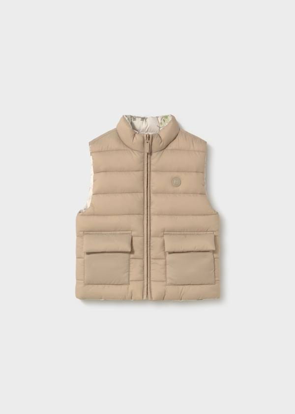 Reversible Printed Puffer Vest