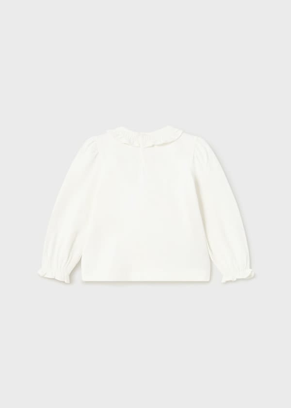 Mayoral Usa Inc Mayoral Ruffled Collar Long Sleeve Tee - Little Miss Muffin Children & Home