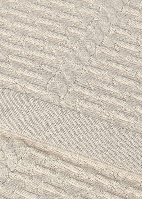 Knit Baby Blanket, 2 Colors Available