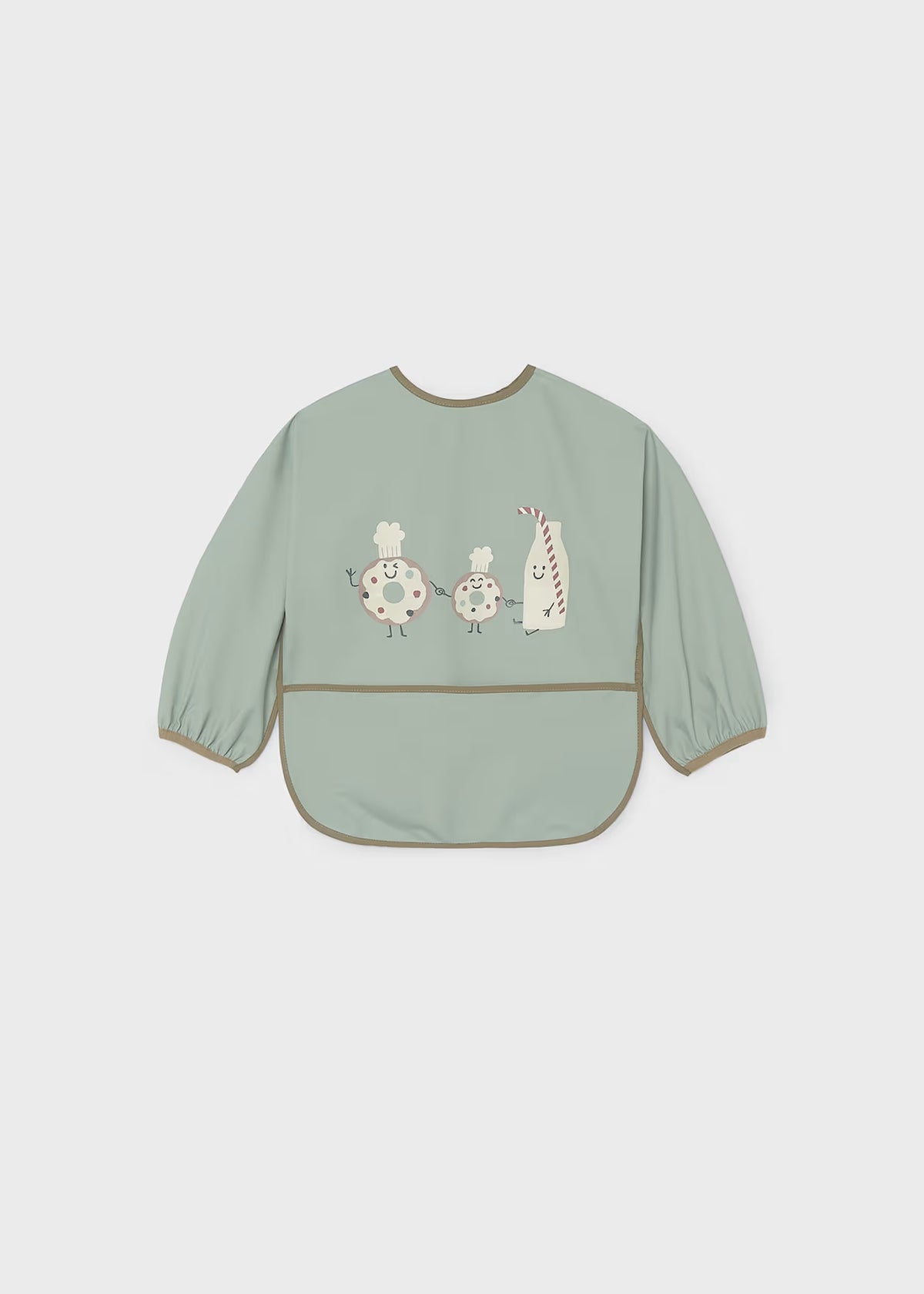 Sleeved Baby Bib, 2 Colors Available