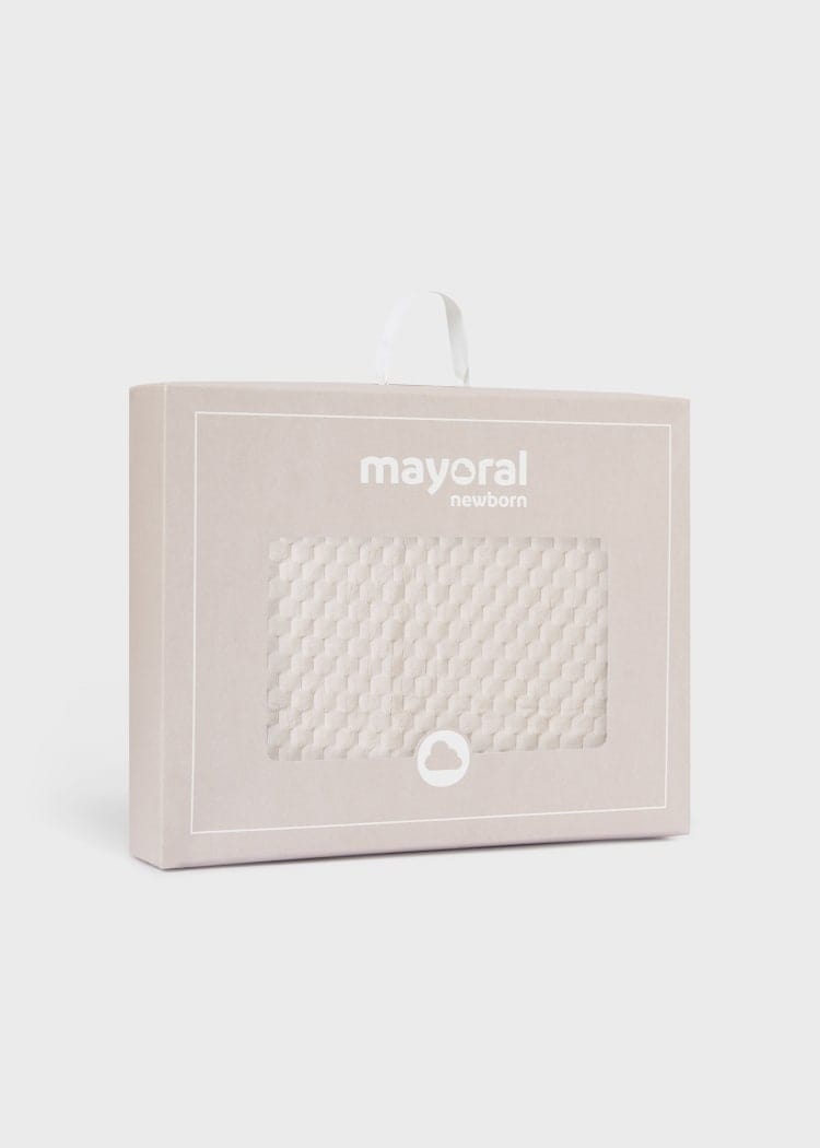 Mayoral Usa Inc Mayoral Faux Fur Teddy Blanket in Off White - Little Miss Muffin Children & Home