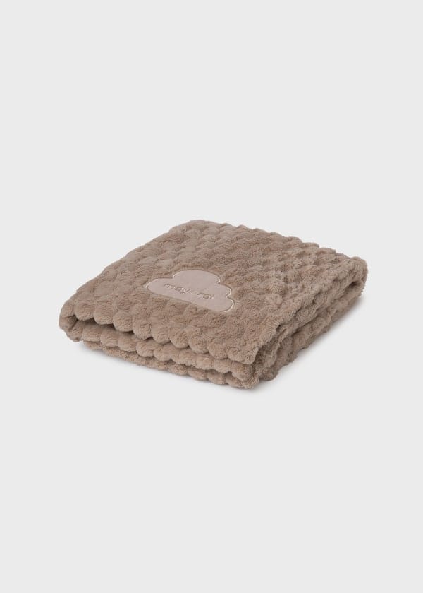Mayoral Usa Inc Mayoral Faux Fur Teddy Blanket in Praline - Little Miss Muffin Children & Home