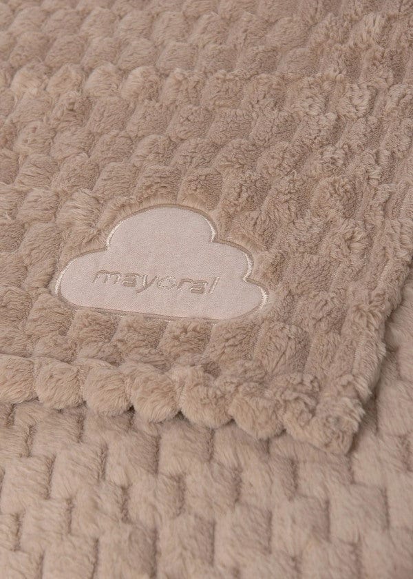 Mayoral Usa Inc Mayoral Faux Fur Teddy Blanket in Praline - Little Miss Muffin Children & Home