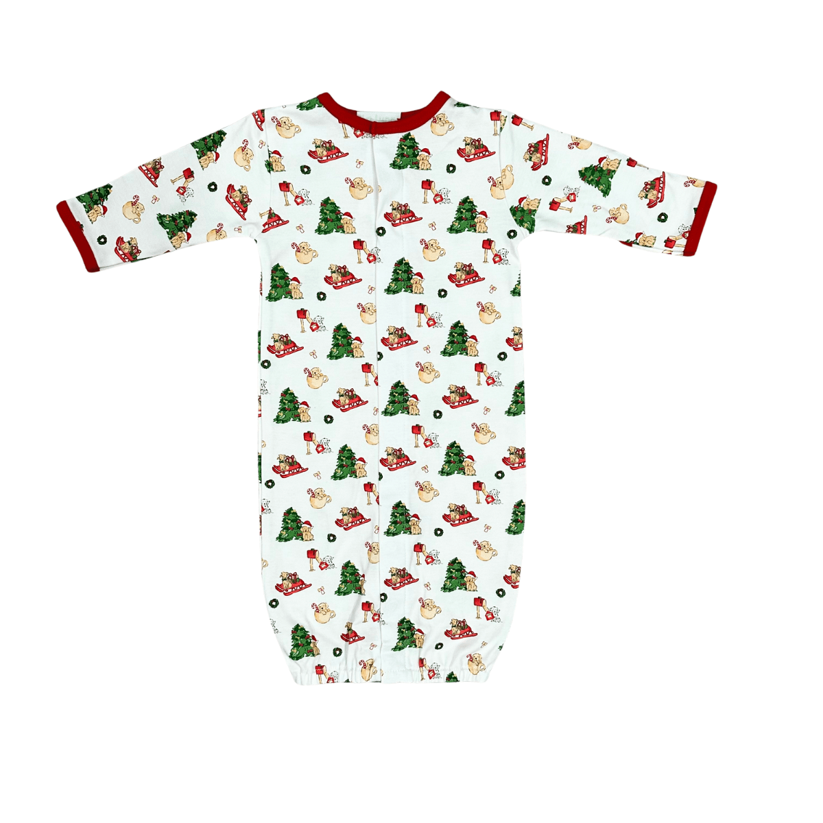 christmas puppies baby converter gown
