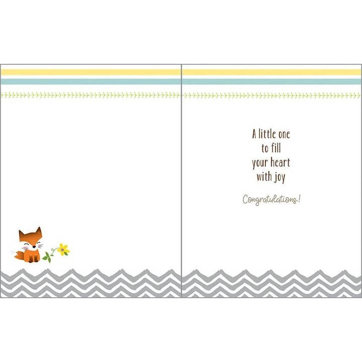 baby shower card with animals