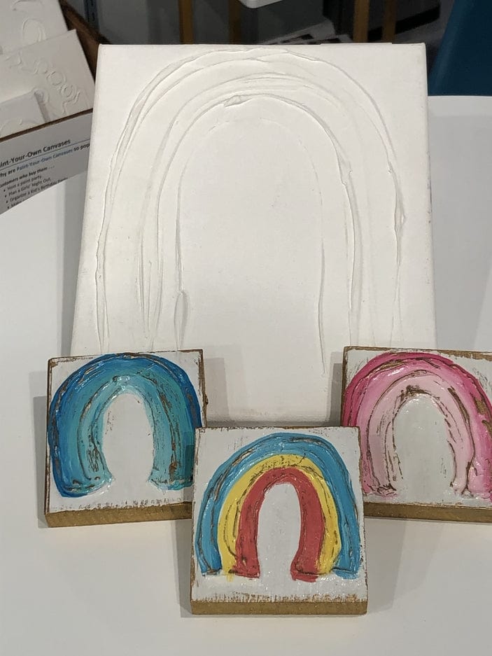 Coddiwomple Coddiwomple Paint Your Own Canvas Rainbow 8x10 - Little Miss Muffin Children & Home