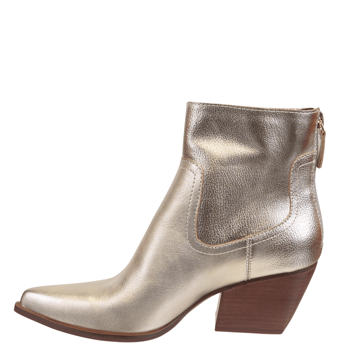 Naked Feet Naked Feet Baton Heeled Ankle Boots in Soft Gold - Little Miss Muffin Children & Home