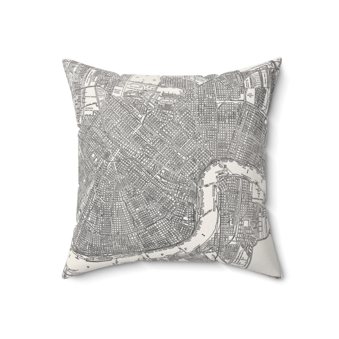 Daisy Mae Designs Daisy Mae Designs New Orleans Map Pillow - Little Miss Muffin Children & Home