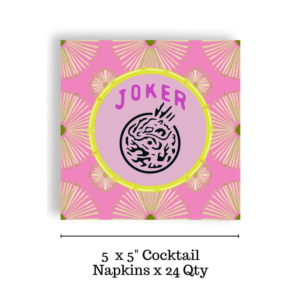 Mahjong Psych Joker 24ct 3-ply Cocktail Napkins