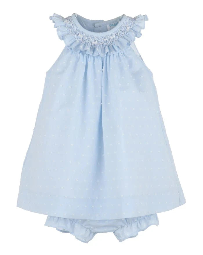 Casero & Associates Casero & Associates Dotted Swiss Bishop, Blue - Little Miss Muffin Children & Home