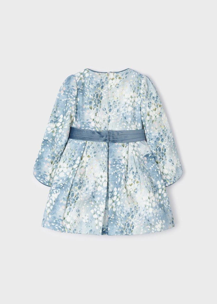 Mayoral Usa Inc Mayoral Belted Jacquard Printed Dress - Little Miss Muffin Children & Home