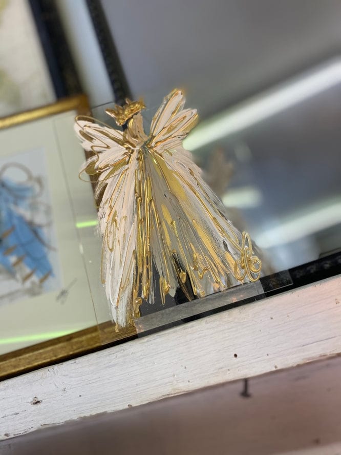 The Painted Petal 5x7 Acrylic Angel with Stand - Little Miss Muffin Children & Home