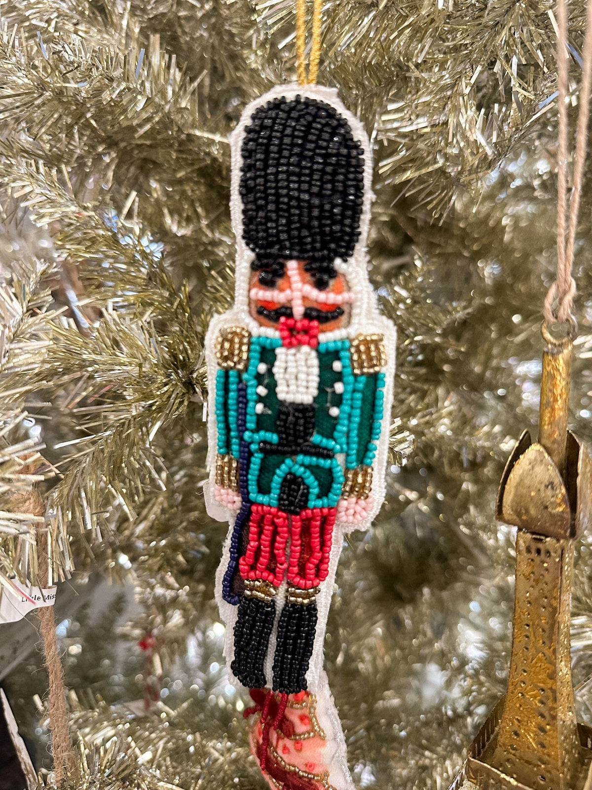 black hat nutcracker ornament