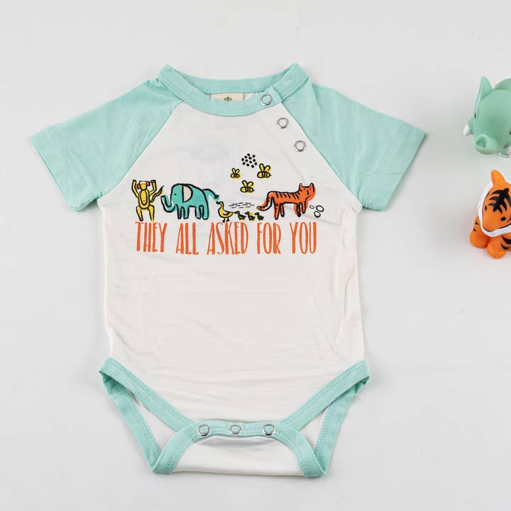 they all asked for you blue baby onesie