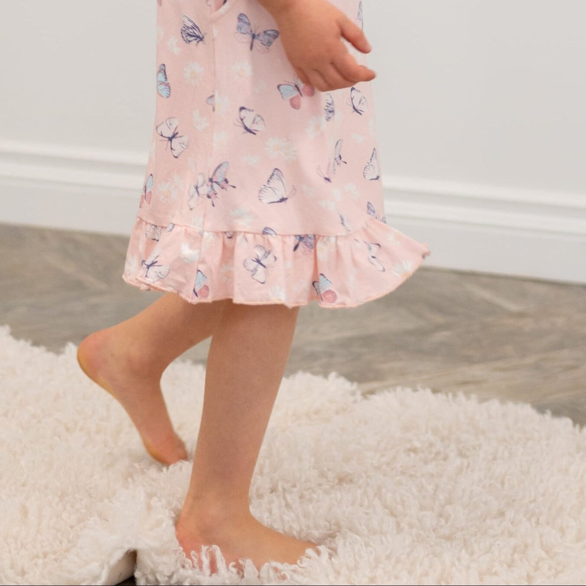 Sweet Bamboo Sweet Bamboo Boho Dress Butterfly Daisy Pink - Little Miss Muffin Children & Home