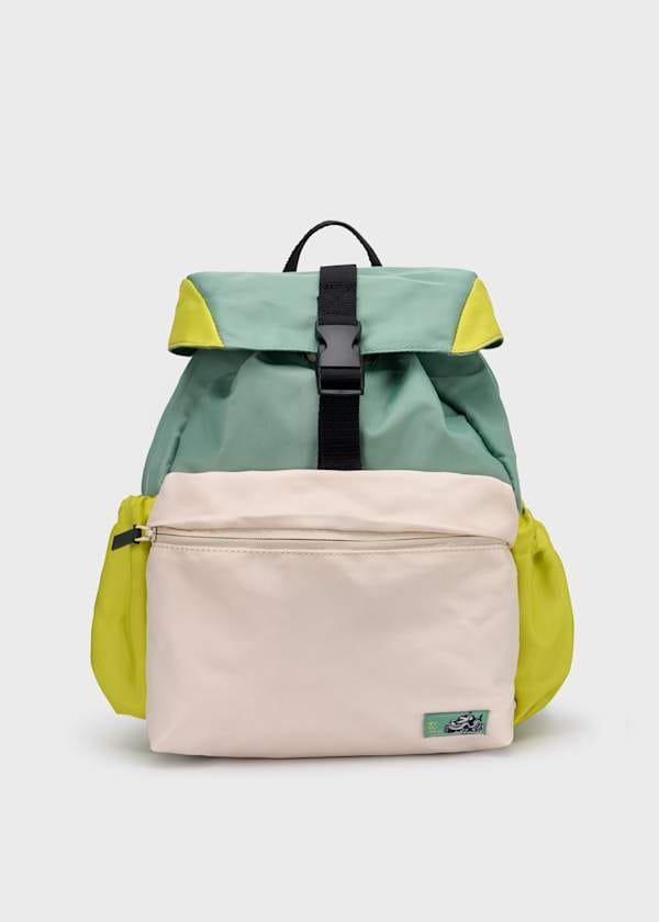 Tricolor Backpack in Green