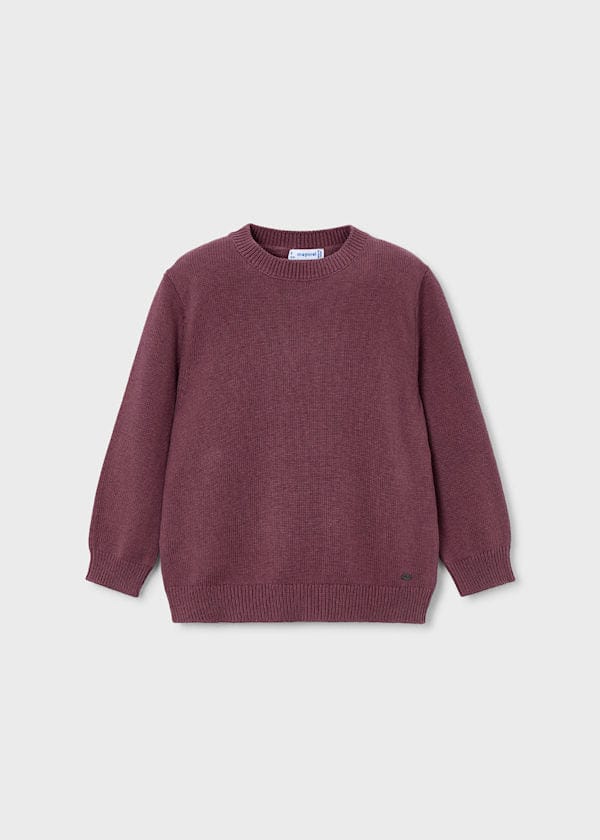 plum crew neck sweater