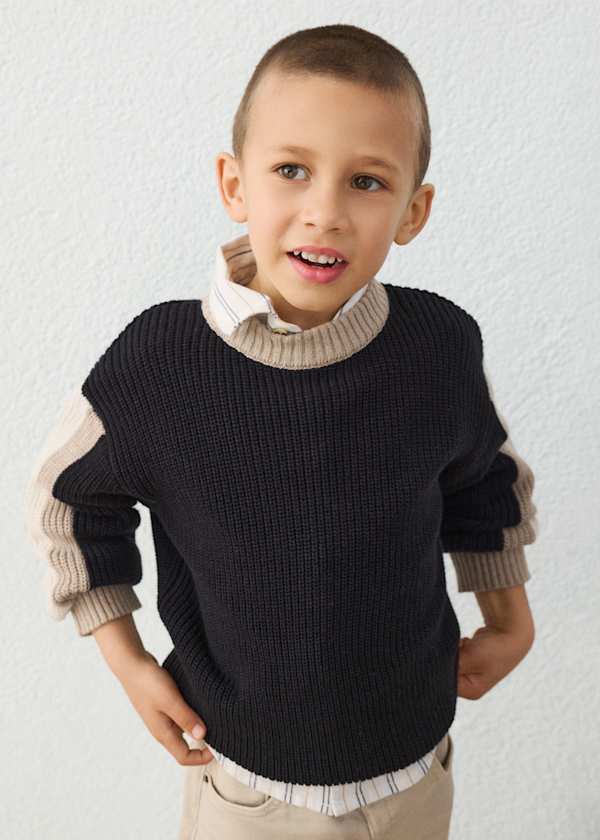 Contrast Trim Sweater