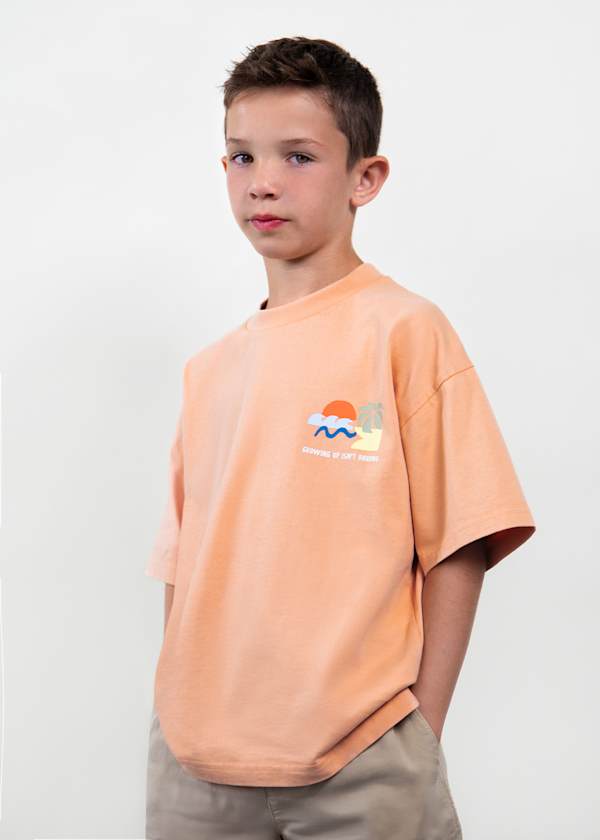 Graphic T-Shirt in Coral