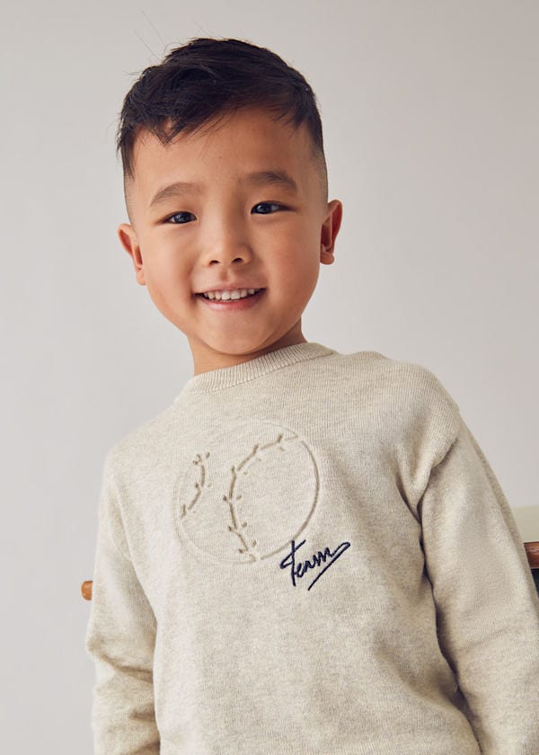 Mayoral Usa Inc Embossed Knit Sweater in Chai - Little Miss Muffin Children & Home